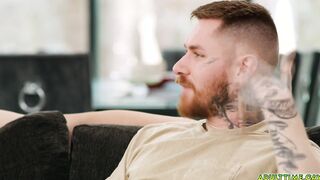 Old friends watching porn and jerkng off