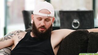 Old friends watching porn and jerkng off