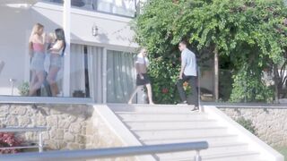 two best friends let loose on vacation