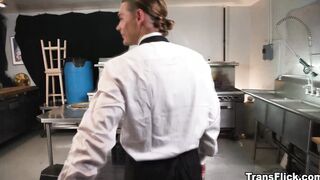 Ashley Stones fucked by trans Ariel Demure