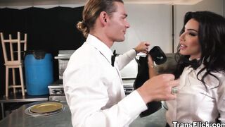 Ashley Stones fucked by trans Ariel Demure