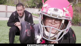 Alexia Anders Pounded Hard After Football Practice