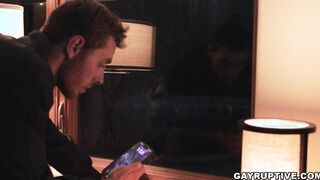 Steamy fuck threesome with three hot men