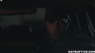 Steamy fuck threesome with three hot men
