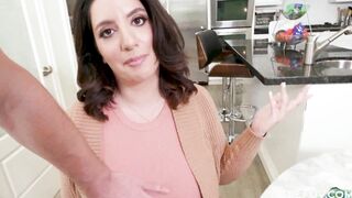Fucking my busty stepmom while she busy on chores