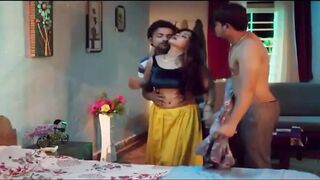 Indian threesome sex in webseries