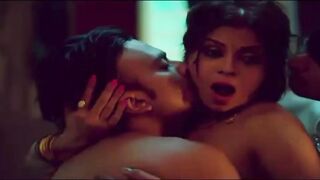Indian threesome sex in webseries