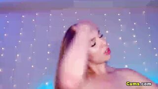 Naughty Hot Babe Fucks Herself With a Huge Dildo