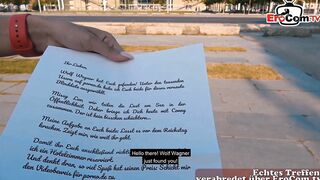 Blonde petite 19 year old performer picked up for real Date inside Germany