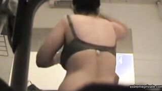 Spying on Asian stepmom as she dresses up