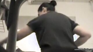 Spying on Asian stepmom as she dresses up