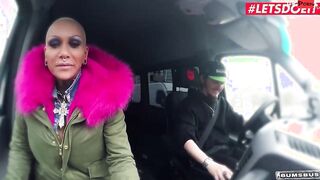 BUMSBUS - Gigantic Jugs Slut Kitty Core Has Fun Sex In The Backseat - LETSDOEIT