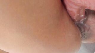 Big tits amateur girl gets a hard double penetration