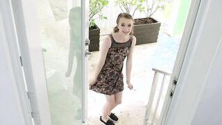 tiny blonde gets loud with a big dick