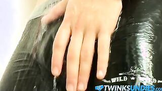 Sweet twinkie only leaves his underwear when masturbating
