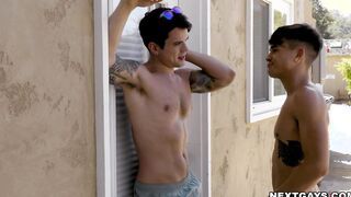 Andy and Dakota gets horny enough to fuck their ass