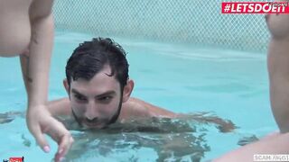 SCAM ANGELS - #Bailey Brooke #Kiara Cole #Logan Huge - Afternoon Pool