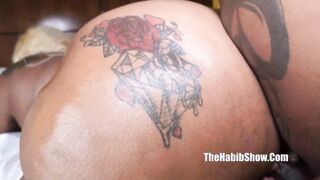 huge ass thick biggest amazon honey banged! from the back devin drills big black cock