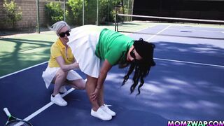 Stepmoms takes care stepsons sudden boners