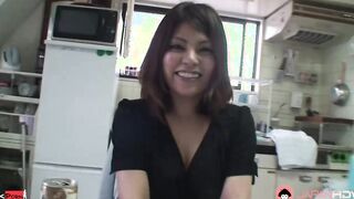 Megumi Iwabuchi got plowed hard after masturbating