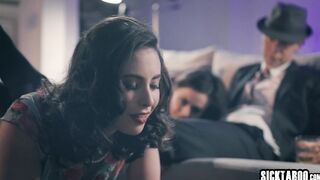 Big cock guy fucked his submissive babes