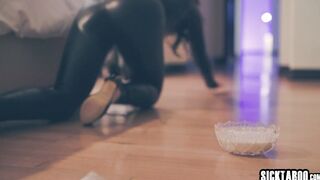 Big cock guy fucked his submissive babes