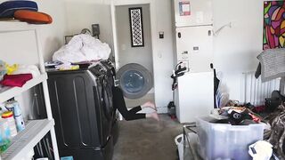 tiny teen climbs a tall man's big cock