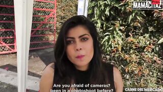CARNEDELMERCADO - Colombian pussy with mouth Carmen Lara Picked Up To Riding Some Dick