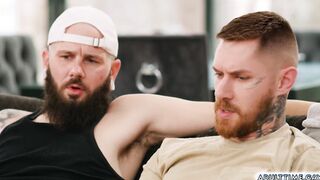 Zak help his friend to fuck a guy for the first time