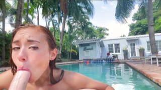 BrandiBraids Pool Sex