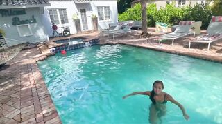 BrandiBraids Pool Sex