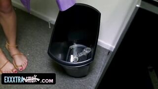 Tiny Slender Dark Haired Sneaks Inside Football Player's Dorm Room