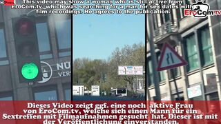 Spontaneous outside Date with a dark haired Milf bimbo recorded point of view