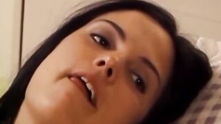 Cute lesbian strapon fucked slowly in her first time porn