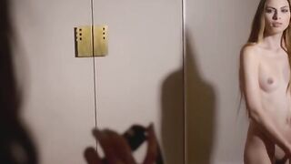 Domina teases and seduces young lesbian into eating her out