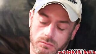 Horny old homosexual beats his thick meat and cums