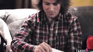 Older milf mommy Christie Stevens convinced stepson to stay