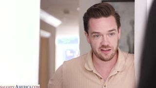 Busty girlfriend help boyfriend pay the debt off