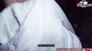Slender red haired german woman during a point of watch Screwed date