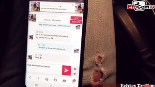 Slender red haired german woman during a point of watch Screwed date