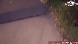 Slender red haired german woman during a point of watch Screwed date