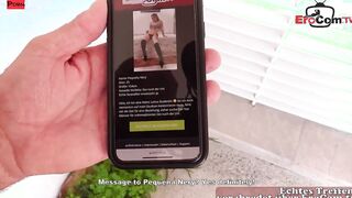 German Tourist outdoors pick up mexican Latina at beach EROCOM