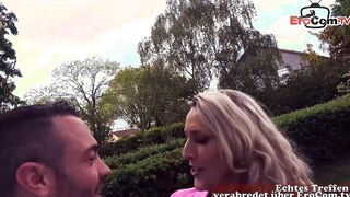 German turned on huge boobies blonde Mom at real point of view Date