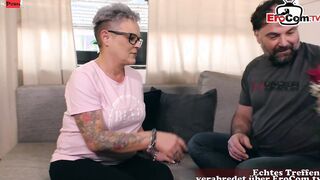 Sexual Chubby German Older banged with a Vase before she plowed the dude