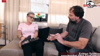 Sexual Chubby German Older banged with a Vase before she plowed the dude