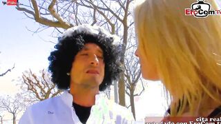 spanish blonde latina MILF get three way mmf