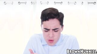Chocolate hunny Osa Lovely fucks tiny guy with massive cock