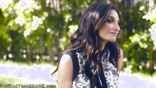 Ivy Lebelle And Silvia Saige Have A Passionate Connection While Waiting For Masseuse
