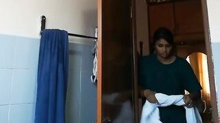 Desi cute mom big boob big ass showing son enjoy handjob