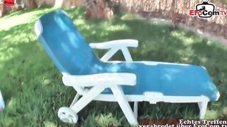 Slender German 19 yo young woman picked up on vacation and fuck!